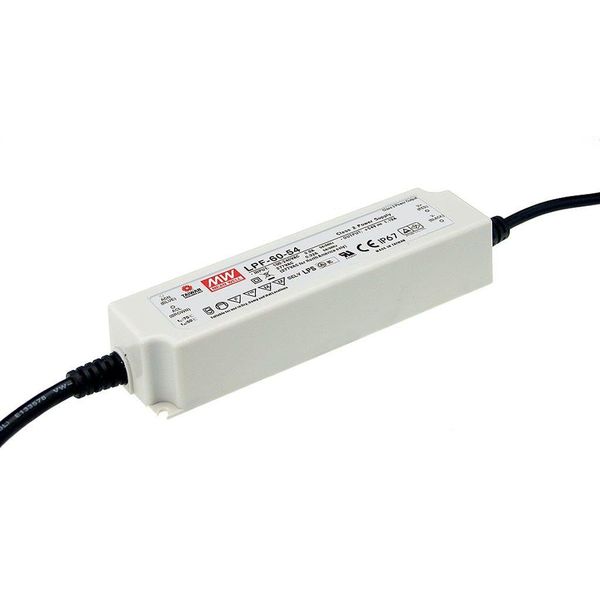 AC-DC Single output LED driver Mix mode (CV+CC) with built-in PFC 4A 15V IP67 image 1