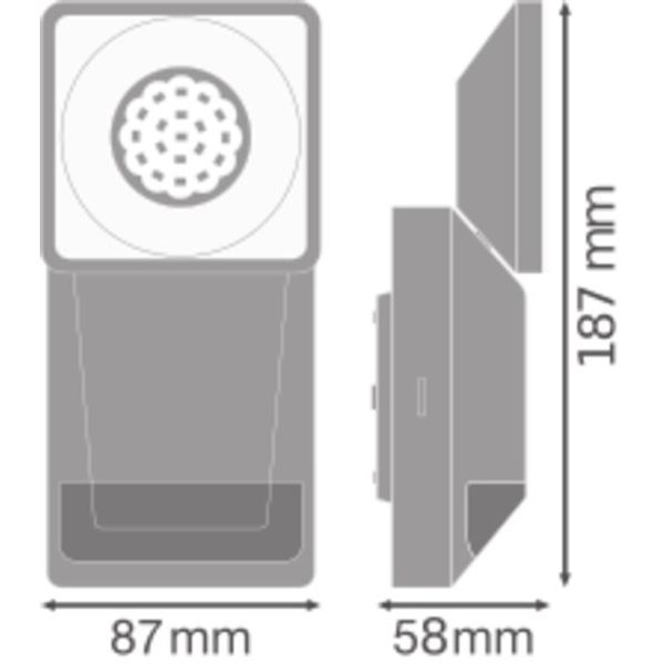 ENDURA® PRO SPOT SENSOR 8W 4000K IP55 Dark Gray image 4