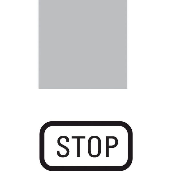 Insert label, transparent, STOP image 2