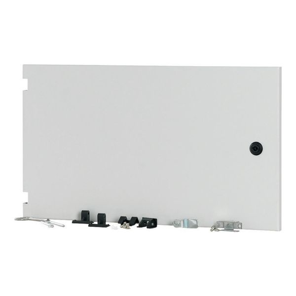 Section wide door, ventilated, left, HxW=350x800mm, IP42, grey image 2