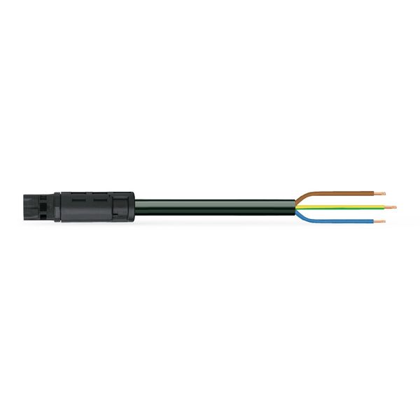 pre-assembled connecting cable;Eca;Plug/open-ended;black image 4