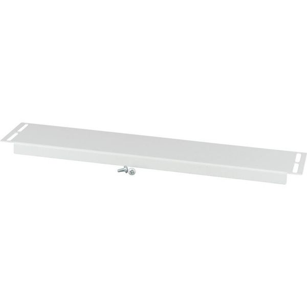 Bottom/Top coverstrip 110mm long, blind, IP20, for 800mm Sectionwidth, grey image 3