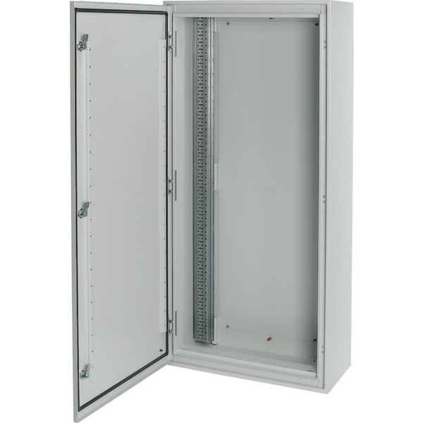 Surface-mounted installation distribution board with double-bit lock, IP55, HxWxD=760x800x270mm, white image 1