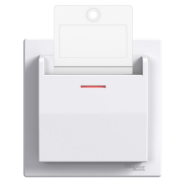 Asfora - hotel card switch - 10AX screwless terminals, white image 3