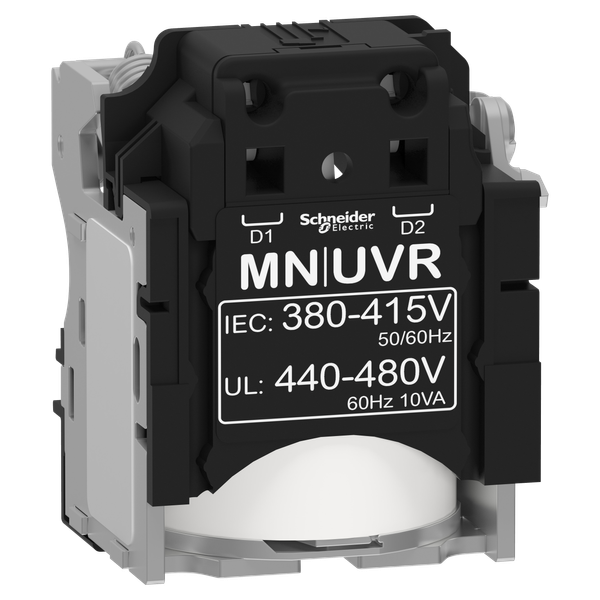 MN undervoltage release, ComPacT NSX, 380/415 VAC 50/60 Hz, 440/480 VAC 60 Hz, screwless spring terminal connections image 6