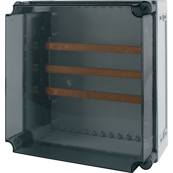 Busbar panel enclosure with transparent cover, 400A, 3-pole image 8