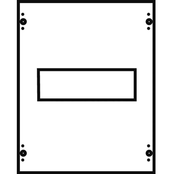 AG128 Cover, Field width: 1, Rows: 0, 300 mm x 250 mm x 26.5 mm, IP2XC image 6