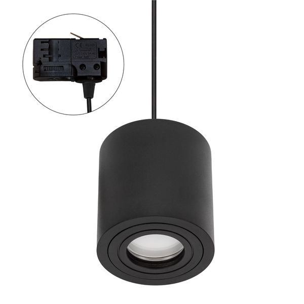 CHLOE GU10 SURFACE MOUNTED GU10 250V IP65 90x97mm BLACK round fixed TRACK image 3