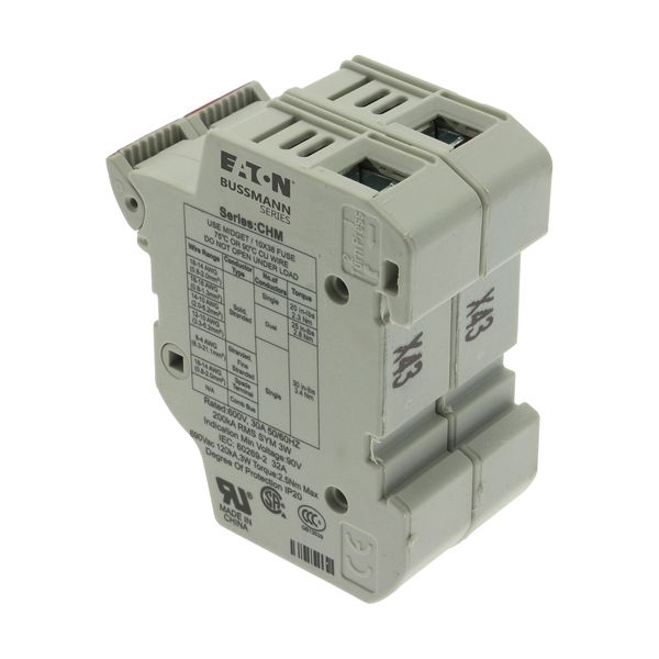 Fuse-holder, LV, 32 A, AC 690 V, 10 x 38 mm, 1P+N, UL, IEC, indicating, DIN rail mount image 19