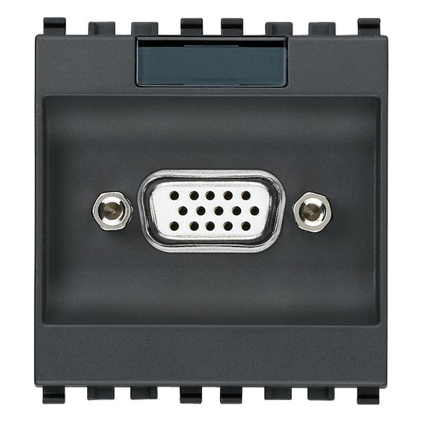 VGA 15P socket connector grey image 1