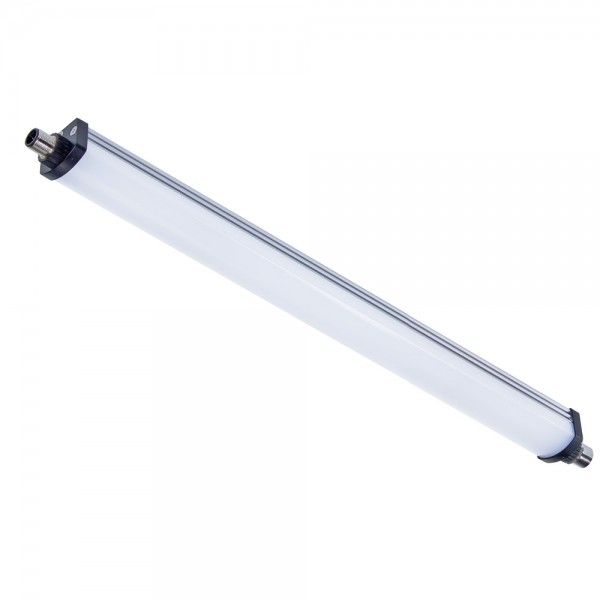 LEANLED II, cascadable, 1520mm, cover opal white, 120°, ~37W, M12-A, 24V DC image 1