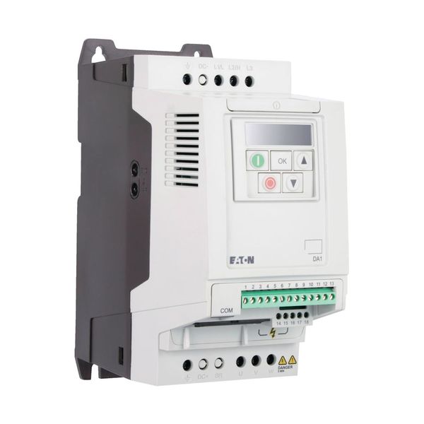 Variable frequency drive, 500 V AC, 3-phase, 4.1 A, 2.2 kW, IP20/NEMA 0, 7-digital display assembly image 15