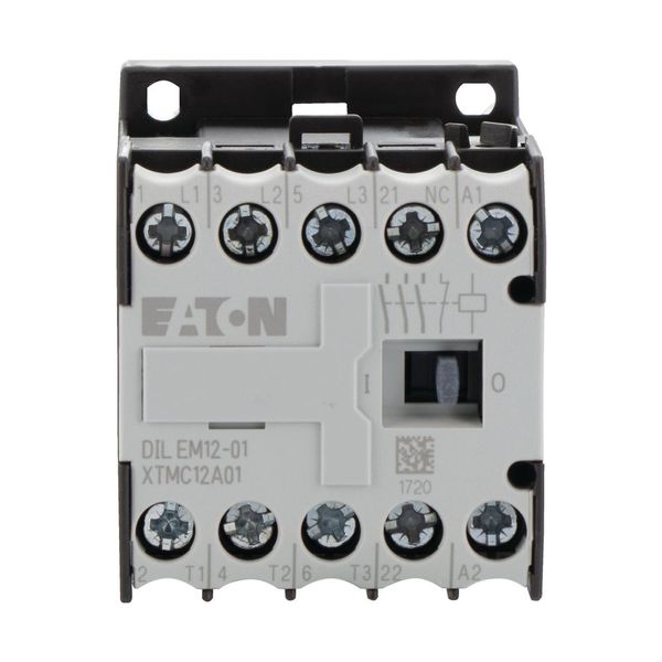 Contactor, 110 V 50 Hz, 120 V 60 Hz, 3 pole, 380 V 400 V, 5.5 kW, Contacts N/C = Normally closed= 1 NC, Screw terminals, AC operation image 7