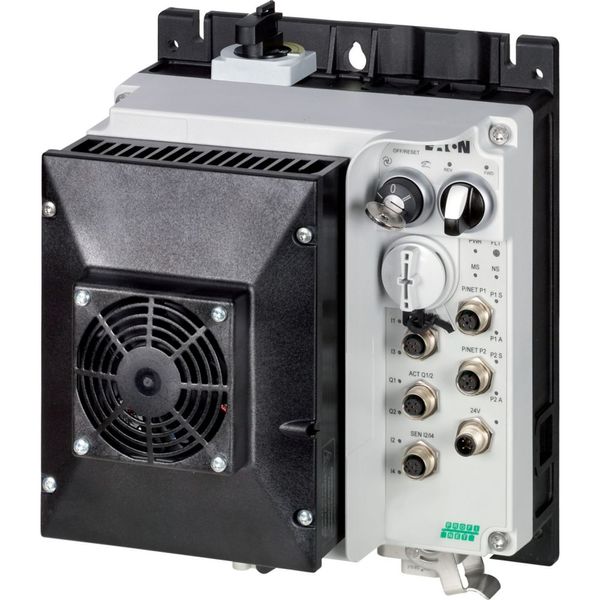 Speed controllers, 8.5 A, 4 kW, Sensor input 4, Actuator output 2, 180/207 V DC, PROFINET, HAN Q4/2, with manual override switch, with braking resista image 2