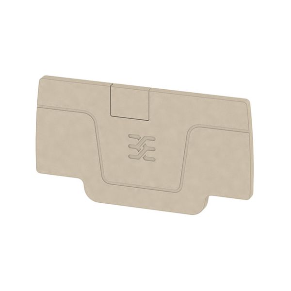 End plate AEP 2C 2.5, suitable for A2C, dark beige, Weidmuller image 2