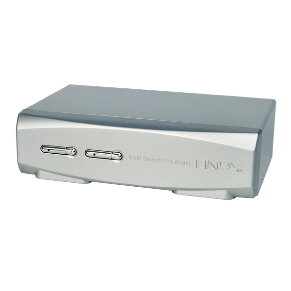 2 Port DisplayPort 1.2, USB 2.0 & Audio KVM Switch Switch between 2 DP equipped PCs from one keyboard, mouse and monitor image 1