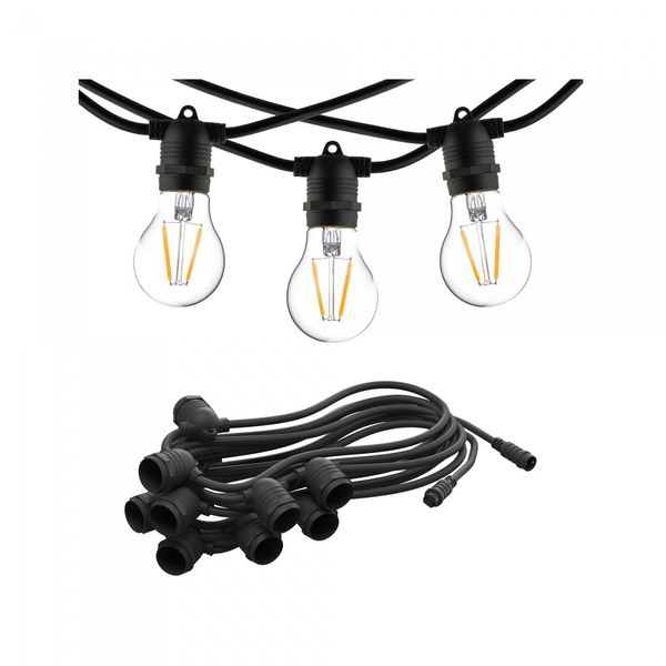 FESTOON LIGHTS 15XE27, 9M, IP65 image 1