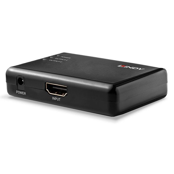 2 Port HDMI 10.2G Splitter, Compact Compact 2-way splitter for connecting one HDMI® source device to two HDMI® displays or projectors. image 2