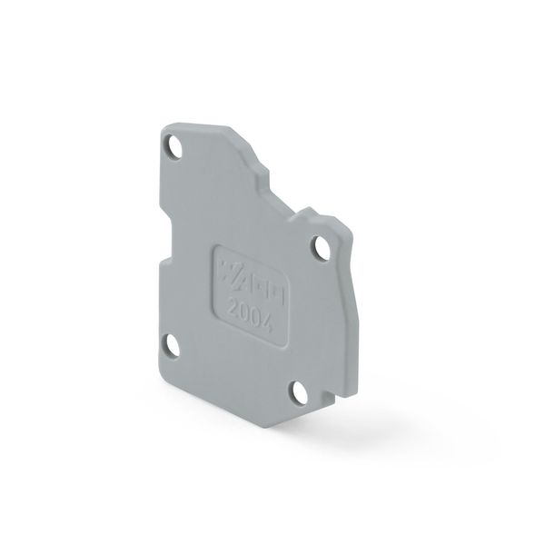 End plate for modular TOPJOB®S connector 1.5 mm thick gray image 1
