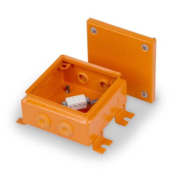 Junction box E90 150 x 150 mm, FE, 4 x KR6 image 1