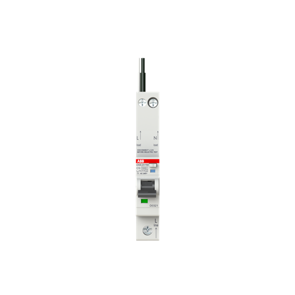 DSE201 M C10 AC10 - N Black Residual Current Circuit Breaker with Overcurrent Protection image 3