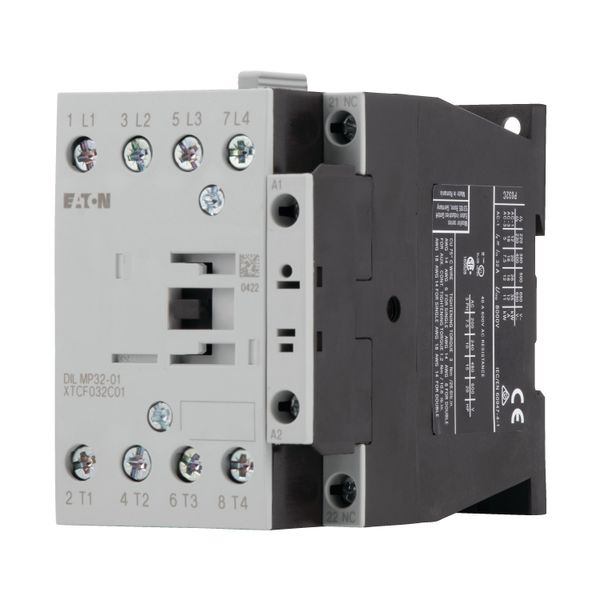 Contactor, 4 pole, 32 A, 1 NC, 24 V DC, DC operation image 9