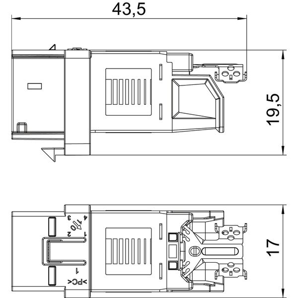 ASM-C6A Connection module CAT 6A unscreened image 2