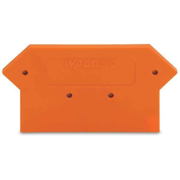 End and intermediate plate 2.5 mm thick orange image 1