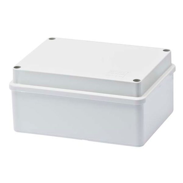 JUNCTION BOX WITH PLAIN SCREWED LID - IP56 - INTERNAL DIMENSIONS 150X110X70 - SMOOTH WALLS - GREY RAL 7035 image 2
