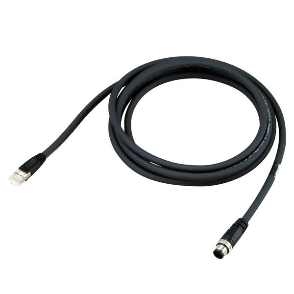 V/F 430-F Ethernet cable M12 plug on camera to RJ45 connector, 5 m V4305014H image 1