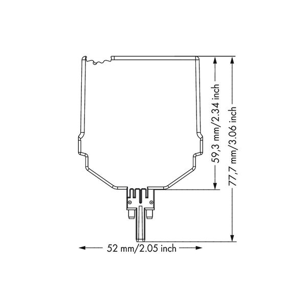 Relay module Nominal input voltage: 24 VDC 2 changeover contacts image 5