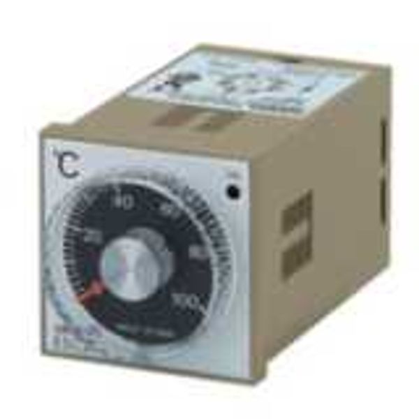 Temp. controller, LITE, 1/16 DIN, 48x48mm,Dial knob,On-Off Control,K-T image 2