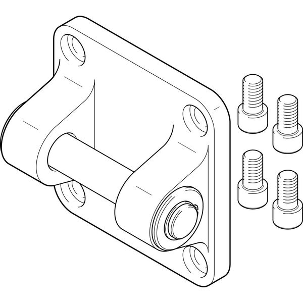 SNGB-320 Clevis flange image 1