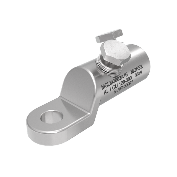 MSLM300 Al/Cu 120-300mm² 36kV 2xAluminum screw SB cable lug M16 image 1