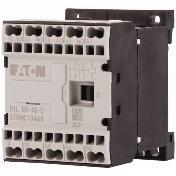 Contactor relay, 230 V 50 Hz, 240 V 60 Hz, N/O = Normally open: 4 N/O, Spring-loaded terminals, AC operation image 3