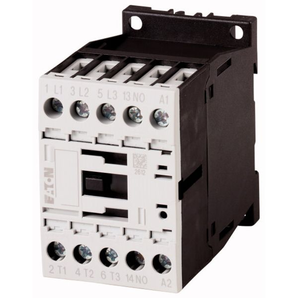Contactor, 3 pole, 380 V 400 V 5.5 kW, 1 N/O, 48 V DC, DC operation, Screw terminals image 1