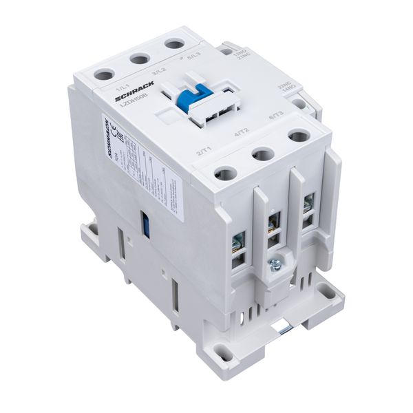 Contactor 3-pole, CUBICO High, 22kW, 50A, 1NO+1NC, 24VAC image 1