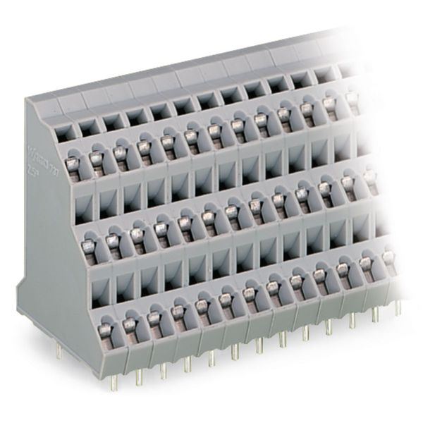 Triple-deck PCB terminal block 2.5 mm² Pin spacing 5 mm gray image 4