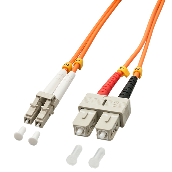 Fibre Optic Cable LC / SC OM2, 10m 50/125µm, Multimode image 1