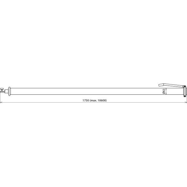 Telesc. insulating rod with ZK support and measuring scale Un...36kV L image 2