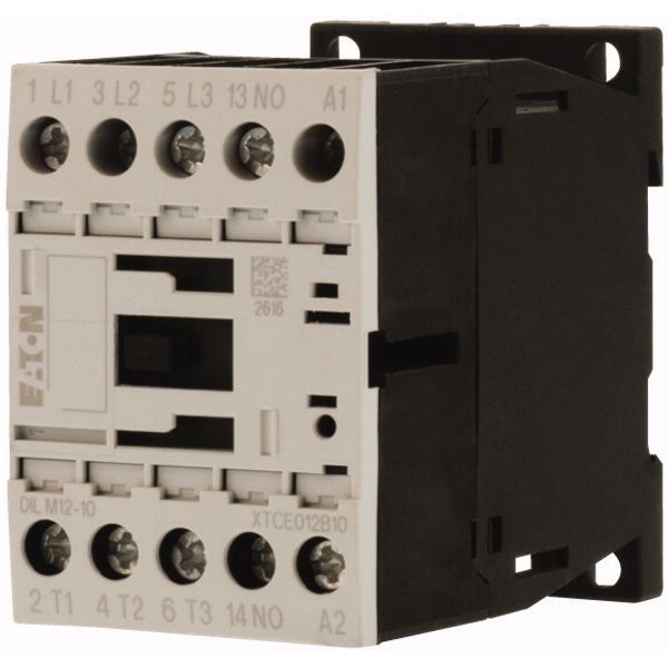 Contactor, 3 pole, 380 V 400 V 5.5 kW, 1 N/O, 24 V DC, DC operation, Screw terminals image 3