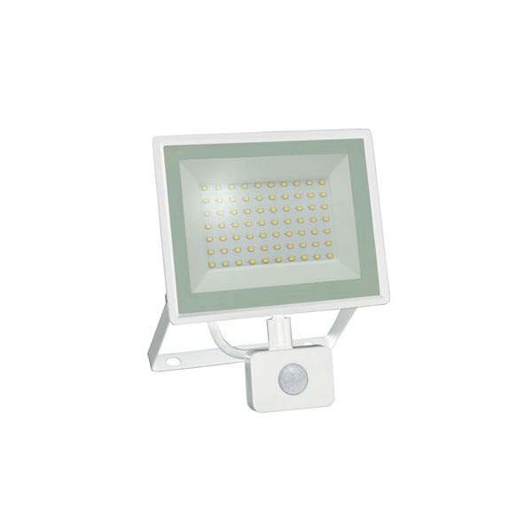 NOCTIS LUX 3 FLOODLIGHT 50W NW 230V IP44 180x215x53mm WHITE with PIR sensor image 5