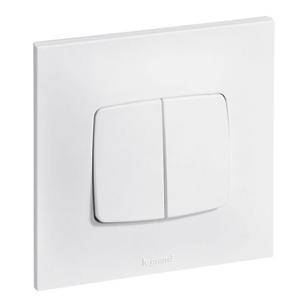 Switch or two-way switch + Neptune pusher - White image 1