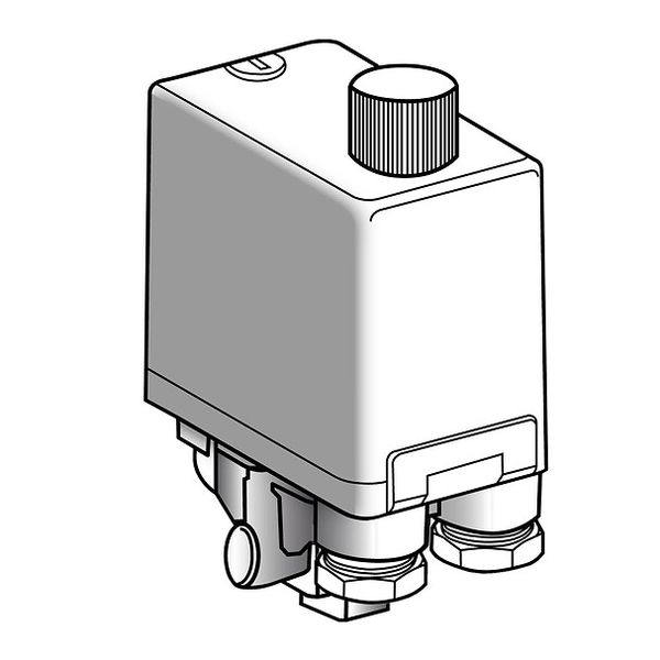 Pressure sensor XMP - 25 bar- G 1/2 female - 3 NC- ON/OFF knob control image 1