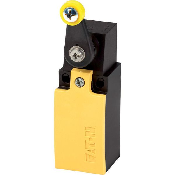 Position switch, Rotary lever, Complete unit, 1 N/O, 1 NC, Snap-action contact - Yes, Cage Clamp, Yellow, Insulated material, -25 - +70 °C, EN 50047 F image 2