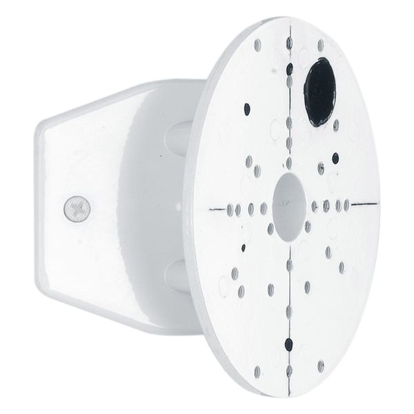 Corner piece for outdoor luminaires white image 1