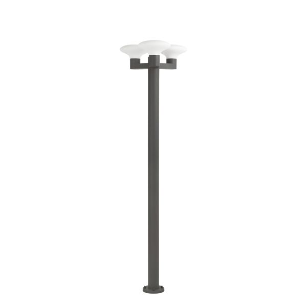 BLUBS DARK GREY LAMPPOST3XE27 MAX 15W image 1