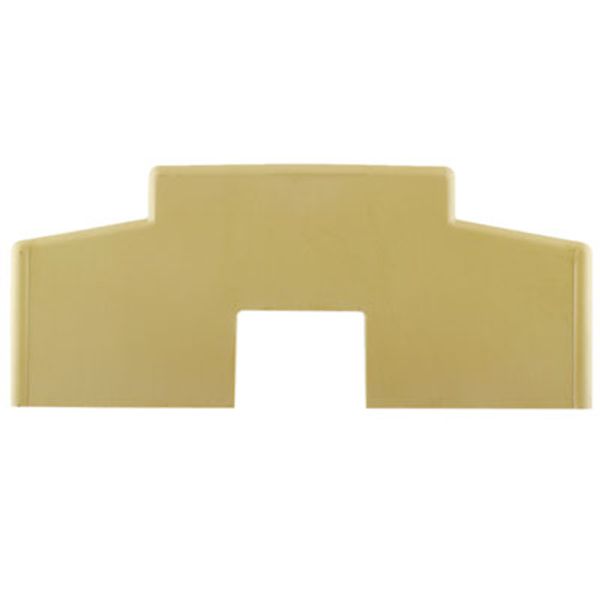 Terminal cover, PA 66, beige, Height: 186 mm, Width: 38 mm, Depth: 78  image 1