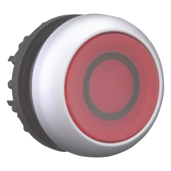 Illuminated pushbutton actuator, RMQ-Titan, Flush, maintained, red, inscribed, Bezel: titanium image 7