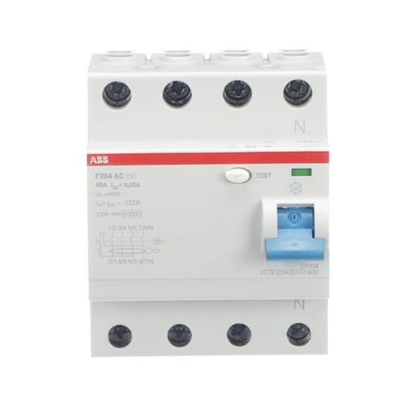 F204 AC-40/0.03 Residual Current Circuit Breaker 4P AC type 30 mA image 6